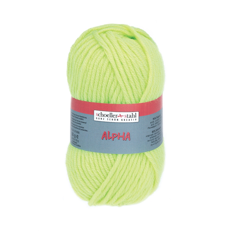 Neulelanka Schoeller + Stahl Alpha 50 g limenvihreä