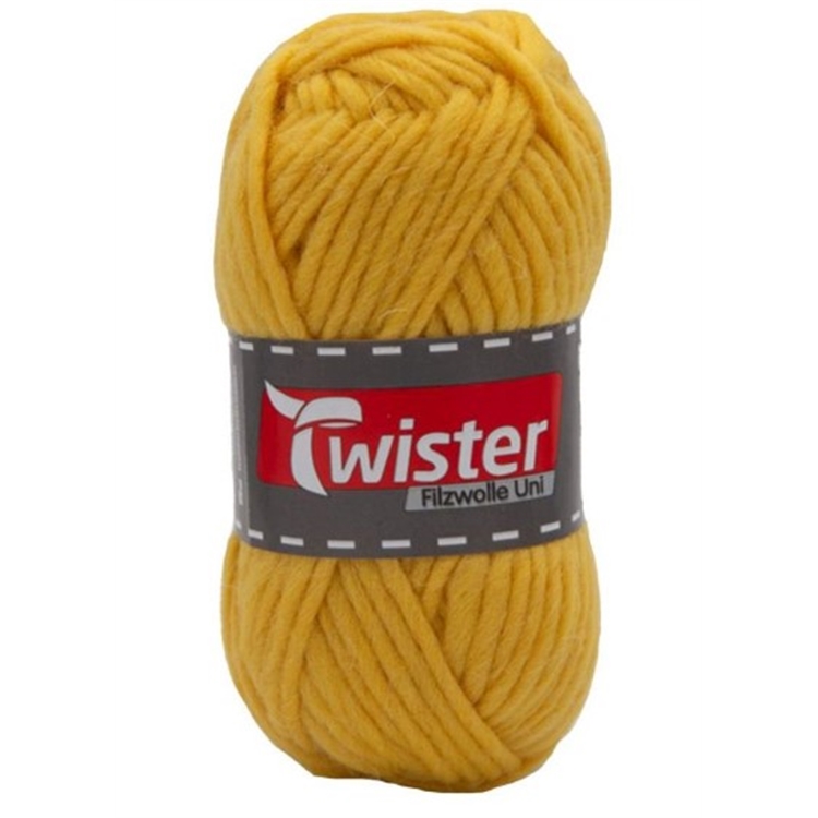 Käsityölanka Filzwolle keltainen 50g