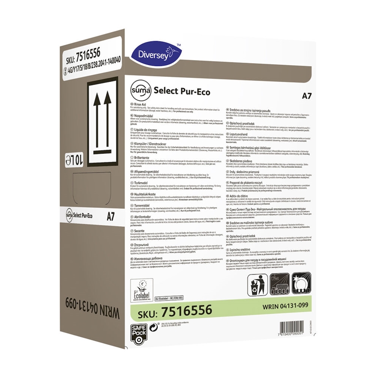 Huuhtelukirkaste Suma Select Pur-Eco A7 10l Safepack