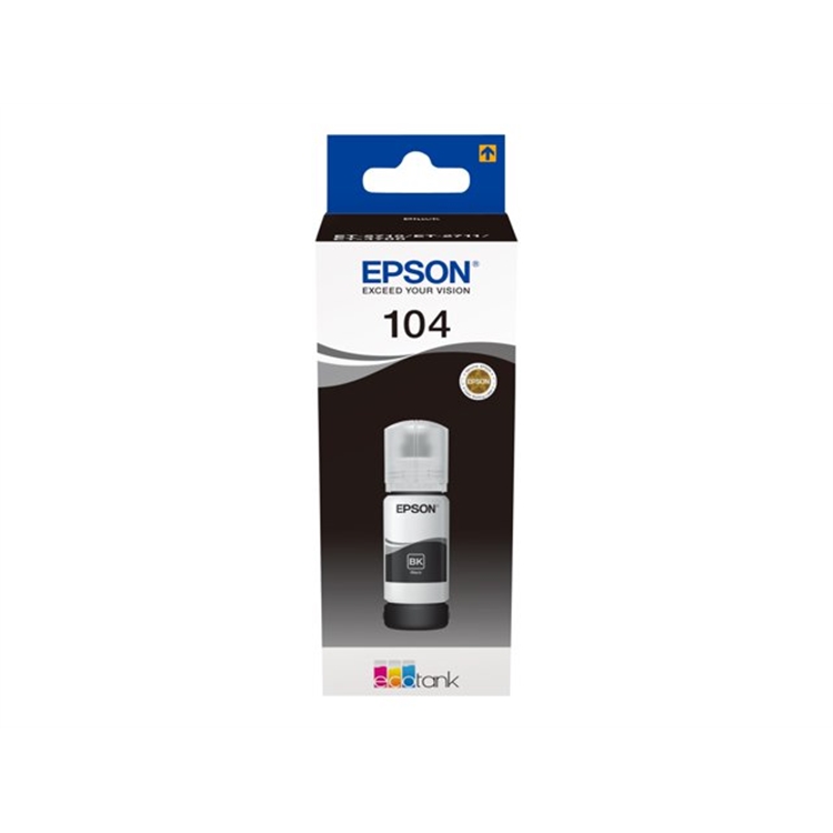 Mustekasetti Epson 104 EcoTank musta 4,5K
